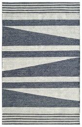 Dynamic Rugs OAK 8371-150 Ivory and Denim